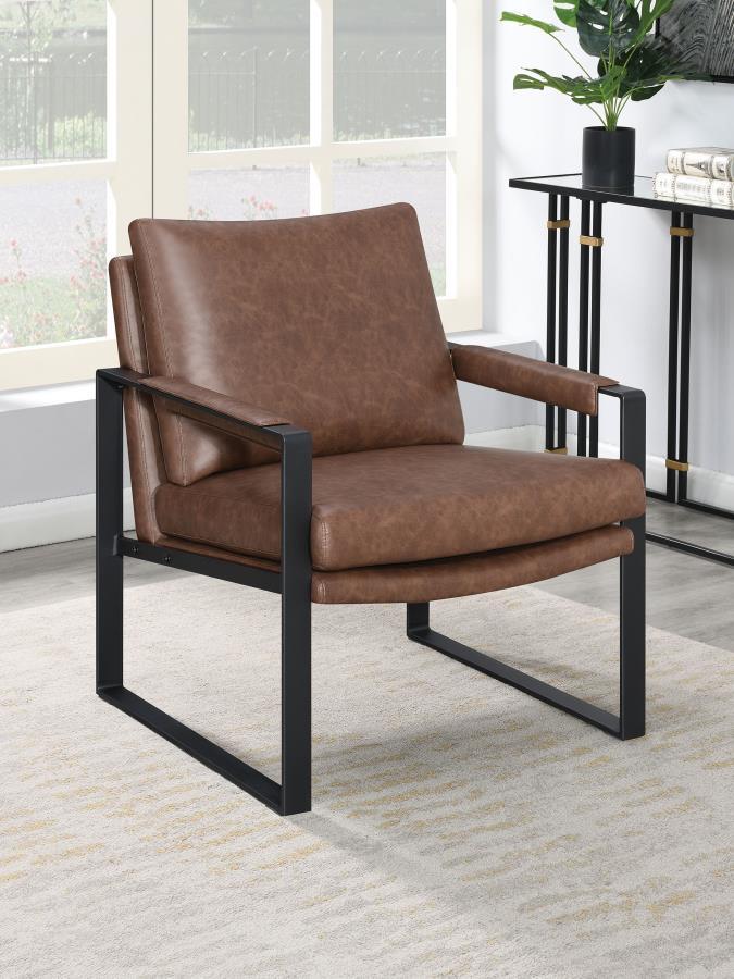 Rosalind - Upholstered Track Arm Accent Chair - JaxCo Furniture