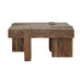 Samira - Square Solid Wood Coffee Table - Natural Sheesham - JaxCo Furniture