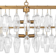 Tressia - Chandelier - Brass - JaxCo Furniture