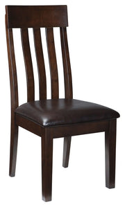 Haddigan - Dark Brown - Dining UPH Side Chair (Set of 2) - JaxCo Furniture