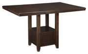 Haddigan - Dark Brown - Rectangular Dining Room Counter Extension Table - JaxCo Furniture