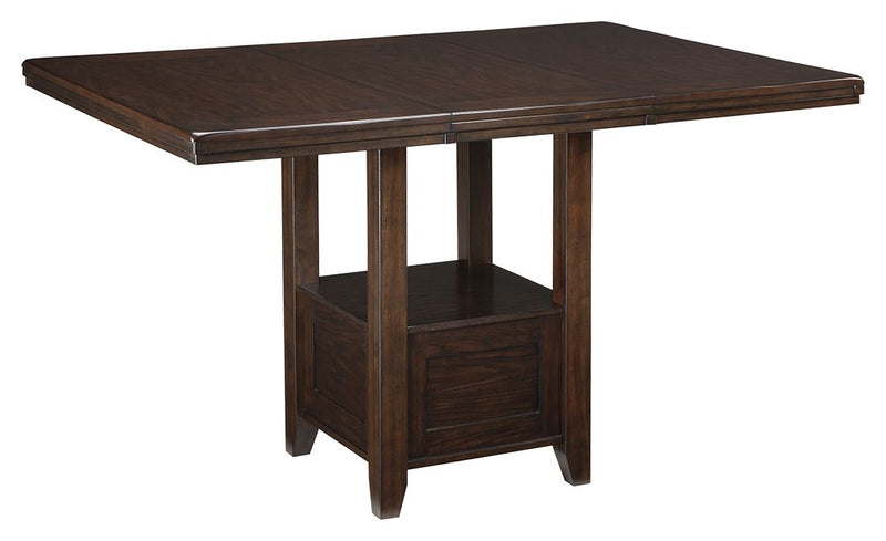 Haddigan - Dark Brown - Rectangular Dining Room Counter Extension Table - JaxCo Furniture