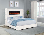 Tisdall - Upholstered Fireplace Bed - JaxCo Furniture