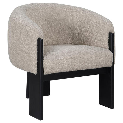 Valdez - Boucle Upholstered Barrel Back Accent Chair - JaxCo Furniture
