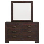 Kauffman - 6-Drawer Dresser with Mirror - JaxCo Furniture