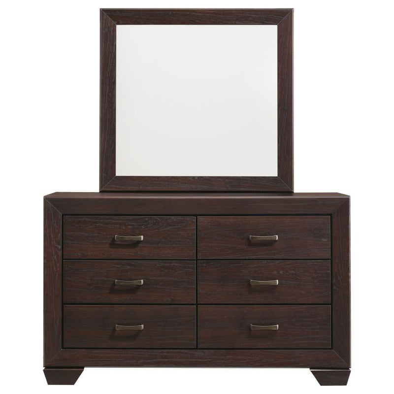 Kauffman - 6-Drawer Dresser with Mirror - JaxCo Furniture