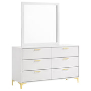 Kendall - 6-Drawer Dresser With Mirror - JaxCo Furniture