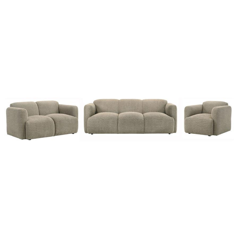 Dorset - Upholstered Round Track Arm Sofa Set - JaxCo Furniture