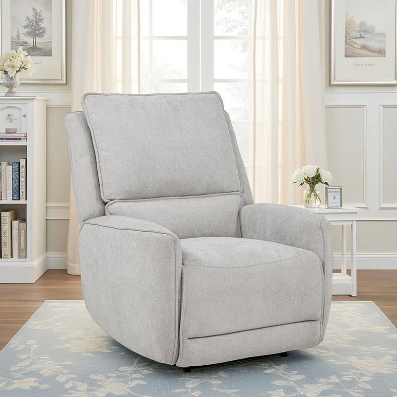Sylmar - Chenille Upholstered Power Recliner - JaxCo Furniture