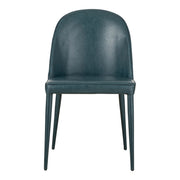 Burton - Vegan Leather Dining Chair (Set of 2) - Dark Teal - JaxCo Furniture