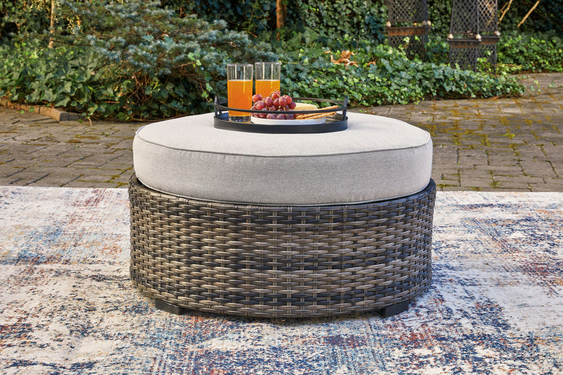Harbor Court - Gray - Ottoman with Cushion - JaxCo Furniture