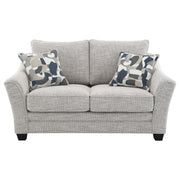 Tomkins - Boucle Upholstered Loveseat - Light Gray - JaxCo Furniture