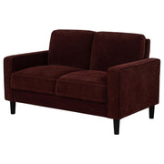 Ruth - Upholstered Track Arm Loveseat - JaxCo Furniture