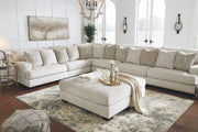 Rawcliffe - Parchment - Oversized Accent Ottoman - JaxCo Furniture