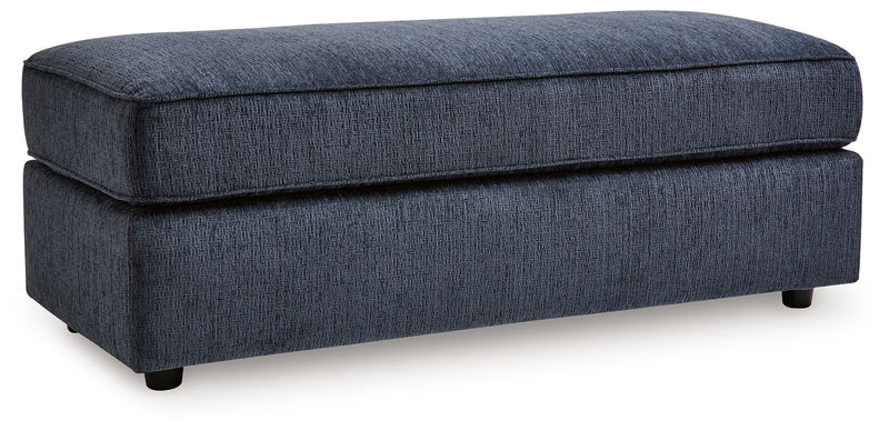 Albar Place - Cobalt - Oversized Accent Ottoman - JaxCo Furniture