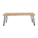 Zander - Rectangular Wood Top Coffee Table - Natural Brown - JaxCo Furniture