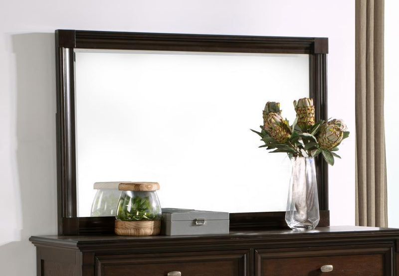 Andover - Dresser Mirror - Dark Oak - JaxCo Furniture