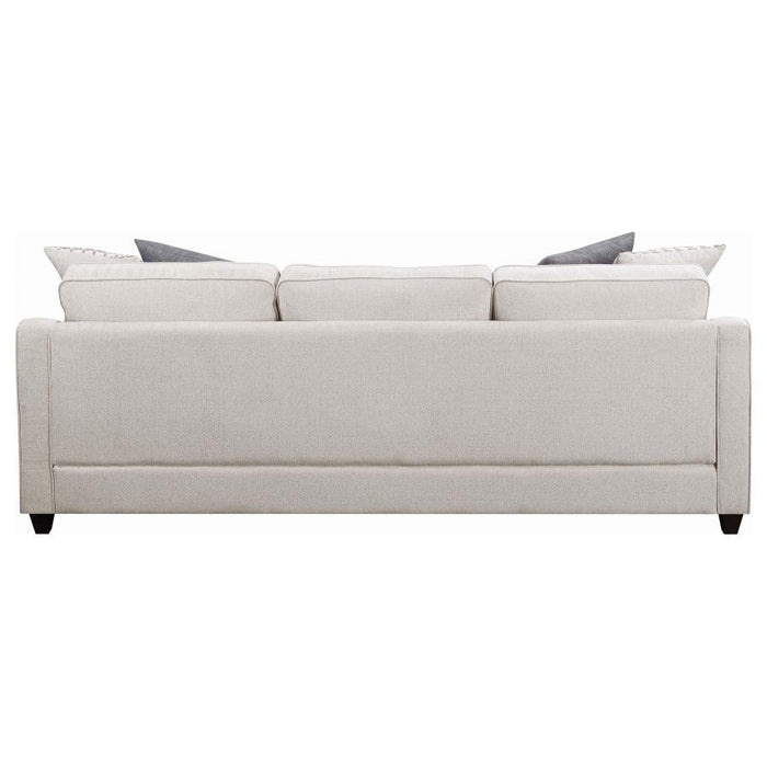 Mcloughlin - Upholstered Sloped Arm Sectional Sofa - Platinum - JaxCo Furniture