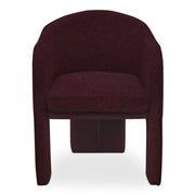 Clara - Performance Fabric Dining Chair - Plum - JaxCo Furniture