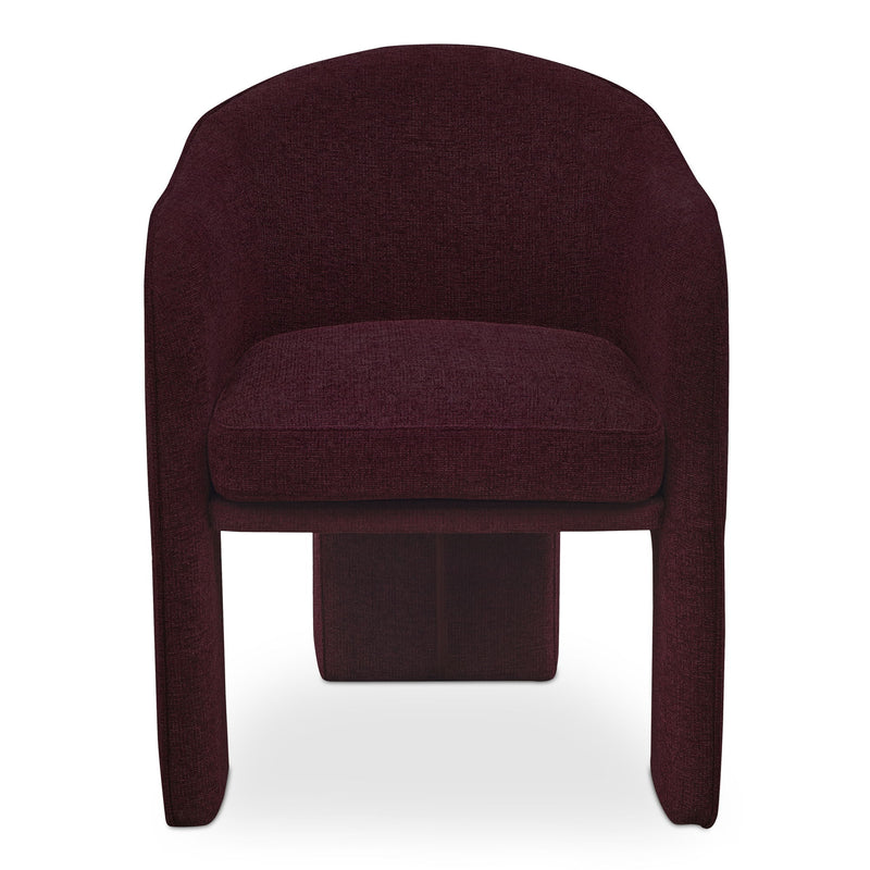 Clara - Performance Fabric Dining Chair - Plum - JaxCo Furniture
