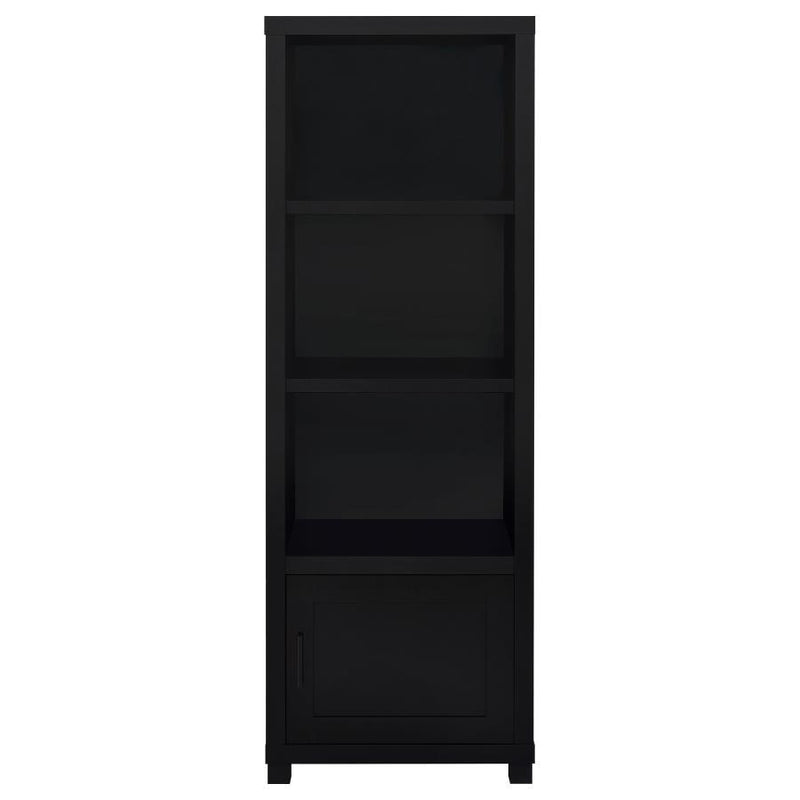 Jupiter - 3-Shelf Engineered Wood Media Tower - Black - JaxCo Furniture