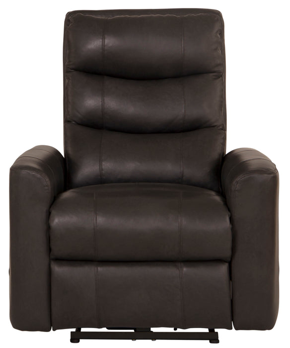 Bosa - Power Recliner - Charcoal - Leather - JaxCo Furniture