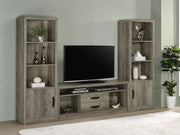 Burke - 3 Piece TV Entertainment Center - Gray Driftwood - JaxCo Furniture