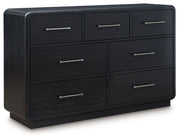 Rowanbeck - Black - Dresser - JaxCo Furniture