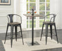 Cavalier - Square Pub Height Bistro Bar Table - Dark Elm - JaxCo Furniture