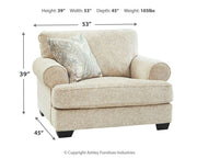 Monaghan - Sandstone - Chair and a Half - JaxCo Furniture