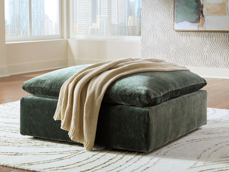 Carriage View - Jade - Oversized Accent Ottoman - JaxCo Furniture