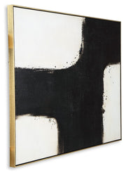 Reighlea - Black / White - Wall Art - JaxCo Furniture