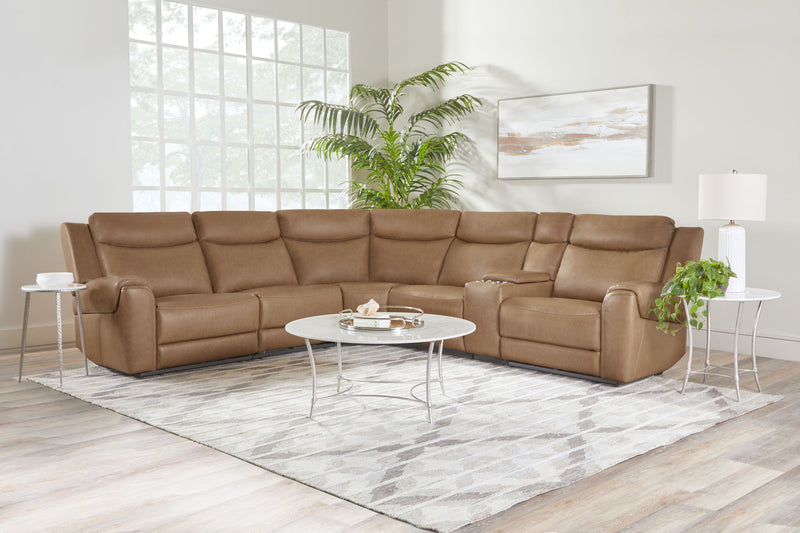 Momentum - Modular Power Reclining Sectional With Power Adjustable Headrests - JaxCo Furniture