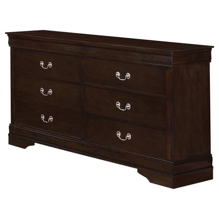 Louis Philippe - Six-drawer Dresser - JaxCo Furniture