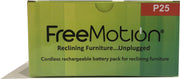 Freemotion - Battery 2500mAh And Universal Bracket - Black - JaxCo Furniture
