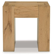 Bracken - Light Brown - Square End Table - JaxCo Furniture