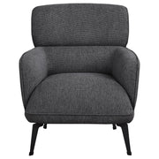 Andrea - Upholstered Crecent Arm Accent Chair - JaxCo Furniture