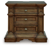Frantanna - Three Drawer Night Stand - Brown - JaxCo Furniture