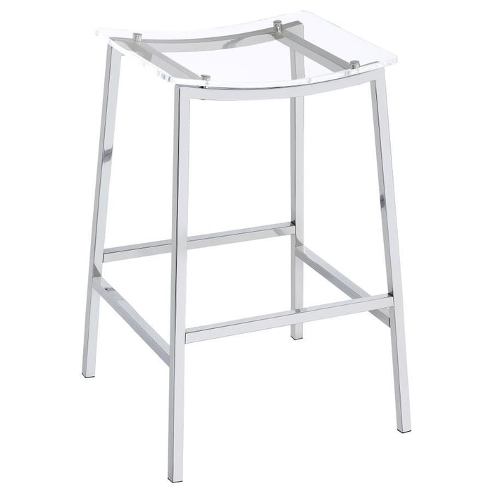 Jovani - Acrylic Backless Bar Stools (Set of 2) - JaxCo Furniture