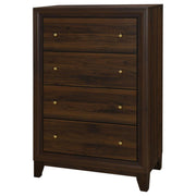 Welsley - 4-Drawer Chest Of Drawers - Walnut - JaxCo Furniture