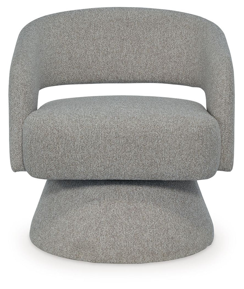 Nashkins - Swivel Accent Chair - Pebble - JaxCo Furniture
