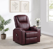 Armstrong - Upholstered Power Lift Massage Recliner - JaxCo Furniture