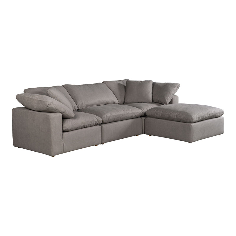 Terra - Livesmart Fabric Condo Lounge Modular Sectional - Light Gray - JaxCo Furniture