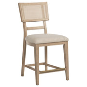 Kailani - Radio Weave Cane Counter Dining Side Chair (Set of 2) - Beige Oak - JaxCo Furniture