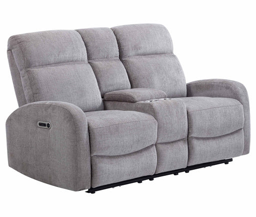 Tuscany - Power Reclining Console Loveseat - Whiskers Nature - JaxCo Furniture