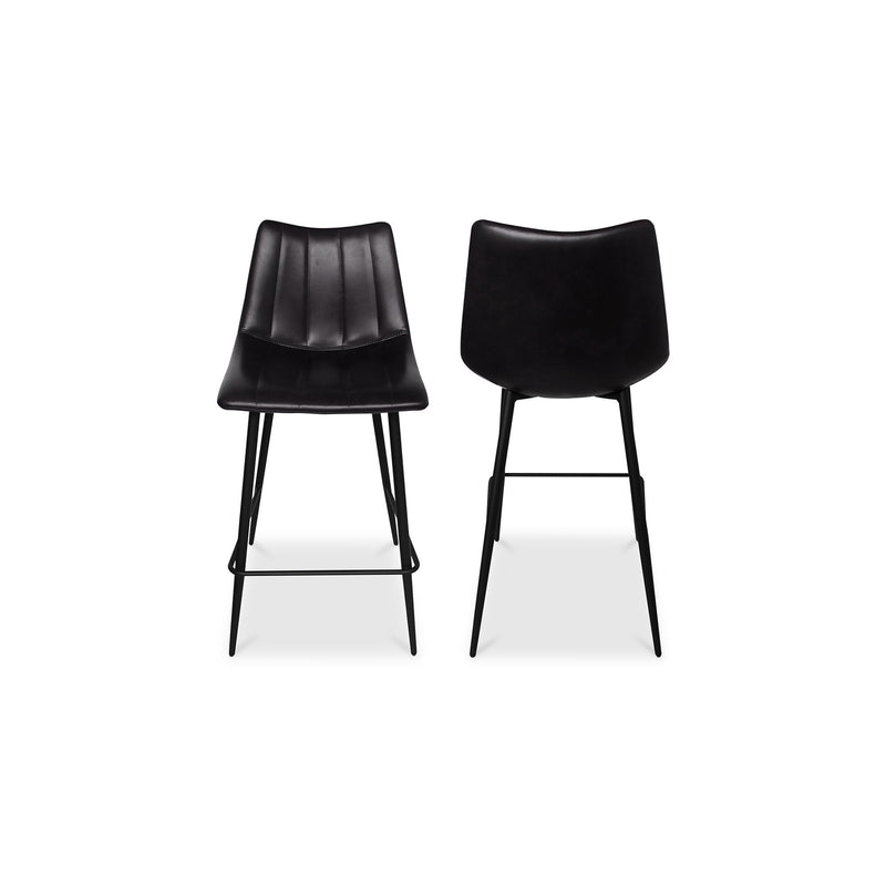 Alibi - Counter Stool (Set of 2) - Matte Black - JaxCo Furniture