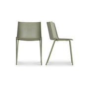 Silla - Outdoor Dining Chair (Set of 2) - Sage Green - JaxCo Furniture