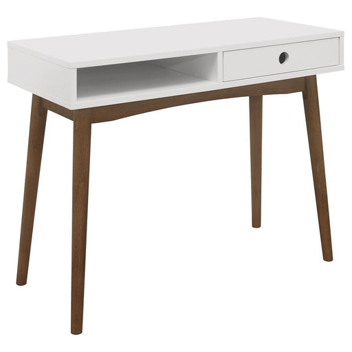 Bradenton - 1-Drawer Wood Writing Desk - White - JaxCo Furniture