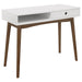 Bradenton - 1-Drawer Wood Writing Desk - White - JaxCo Furniture