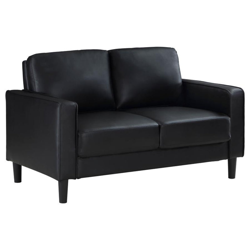 Ruth - Upholstered Track Arm Loveseat - JaxCo Furniture
